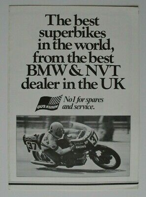 BMW motorcycle GUS KUHN R100RS 1983 dealer brochure - London UK