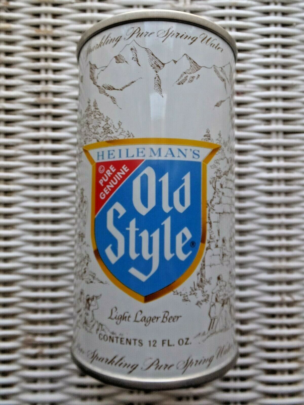 HEILEMAN'S OLD STYLE BEER CAN 12 OZ FLAT TOP SLIT HEILEMAN BREWING CO