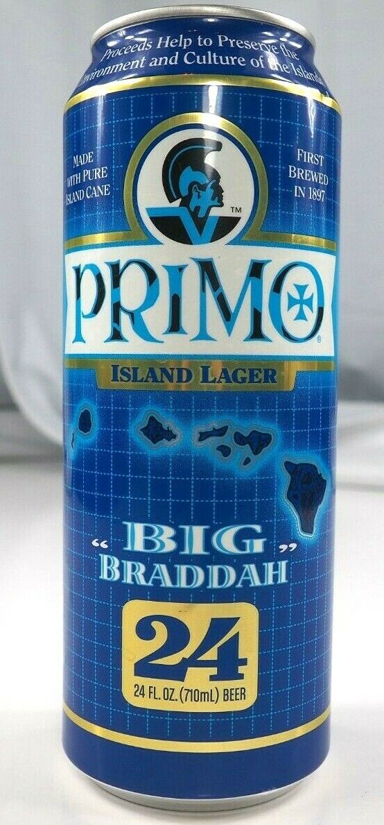 Primo Beer Hawaii Big Bruddah 24oz PROTOTYPE Beer Can - ONLY ONE EVER MADE!!