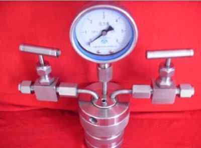 Hydrothermal synthesis Autoclave Reactor vessel + inlet outlet gauge 150ml 6Mpa