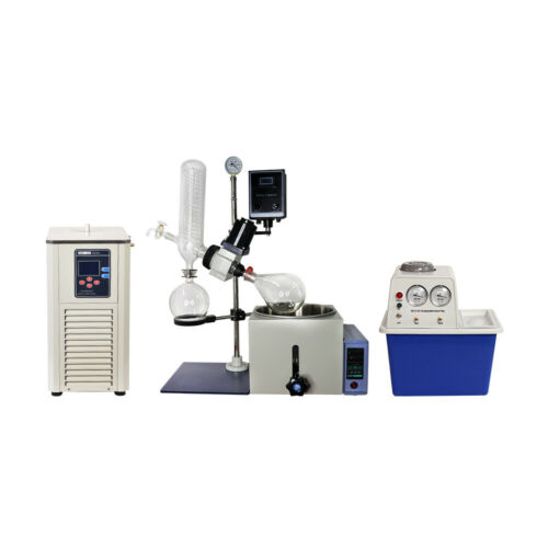 Lab 2L Rotary Evaporator with Cooling Chiller and Vacuum Pump 110V Rotovapor Set