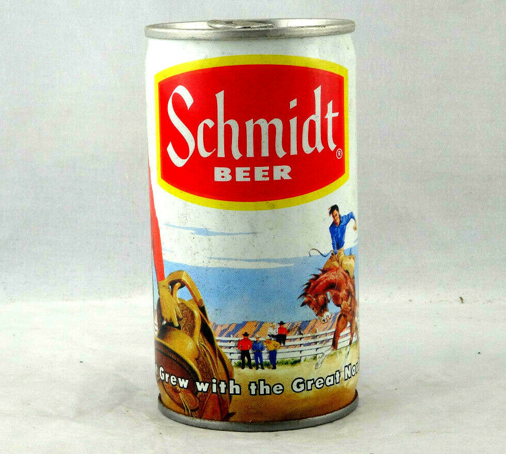 Schmidt Beer Pronghorn Beer Can G. Heileman Top Opened Free Shipping