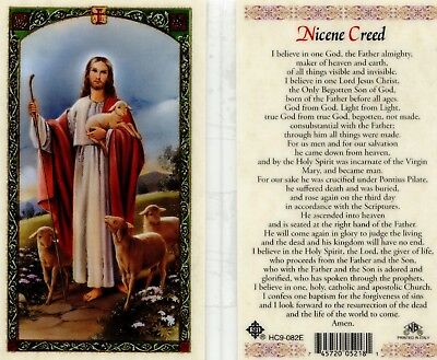Nicene Creed Prayer Laminated Holy Card I Believe in One God the Father Almighty