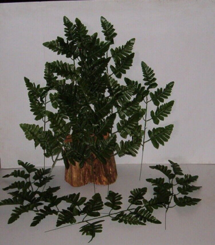 450 SILK LEATHER FERN STEMS WHOLESALE FLORAL, CEMETARY DECORATION,FREE SHIPPING